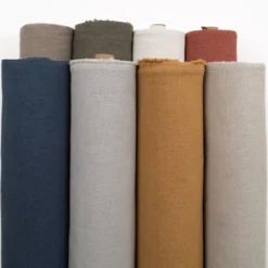 Nordisk Textil Enfärgade Möbeltyger|Normandie Möbeltyg Ljusgrå – Slitstarkt med Linne-look