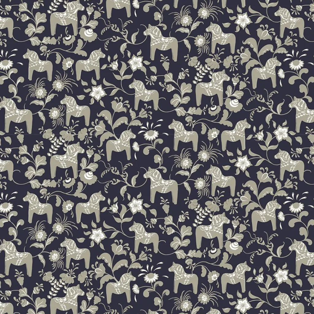 Arvidssons textil Gardintyger Mönstrade|Arvidssons Textil|Nusnäs svart tyg