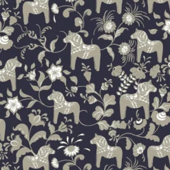 Arvidssons textil Gardintyger Mönstrade|Arvidssons Textil|Nusnäs svart tyg