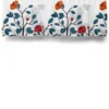 Arvidssons textil Gardinkappor Mönstrade|Ofelia petrol-orange gardinkappa metervara