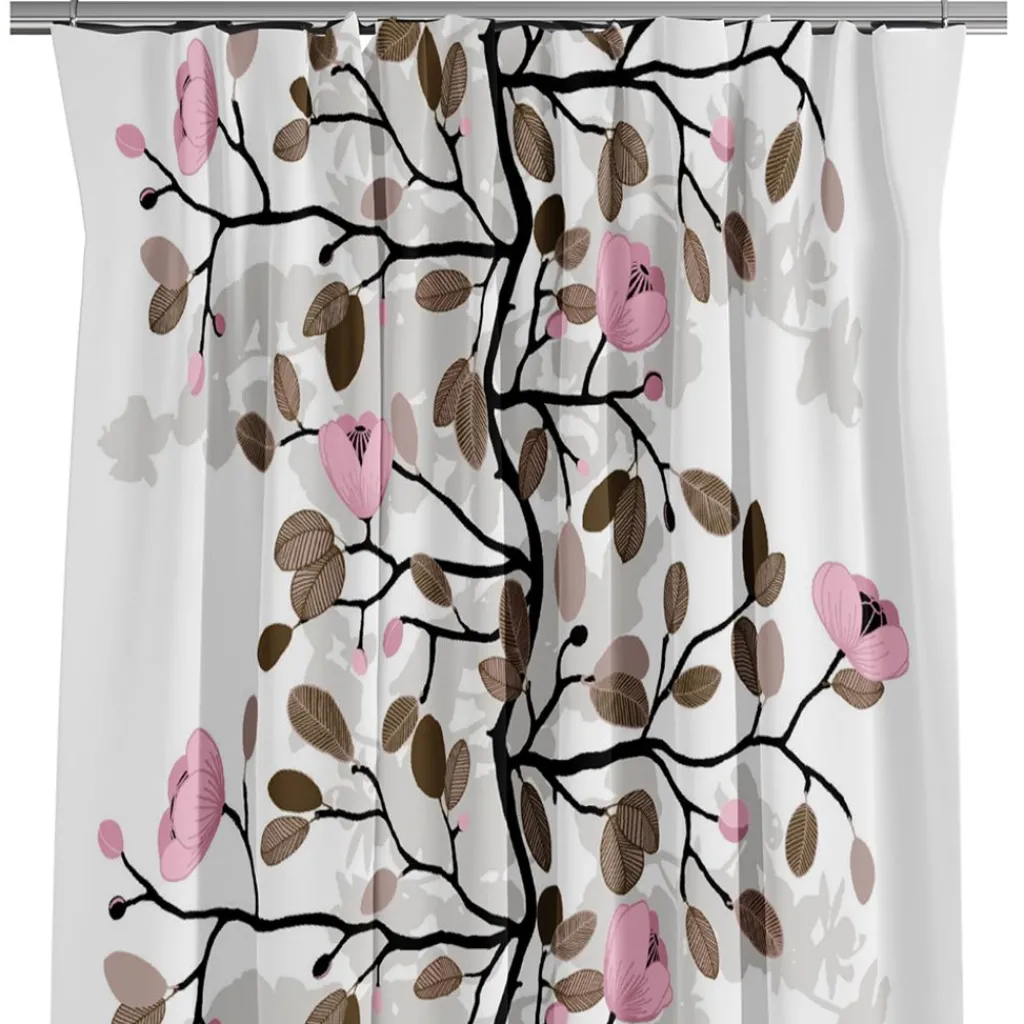 Arvidssons textil Gardiner Mönstrade|Ofelia rosa gardiner