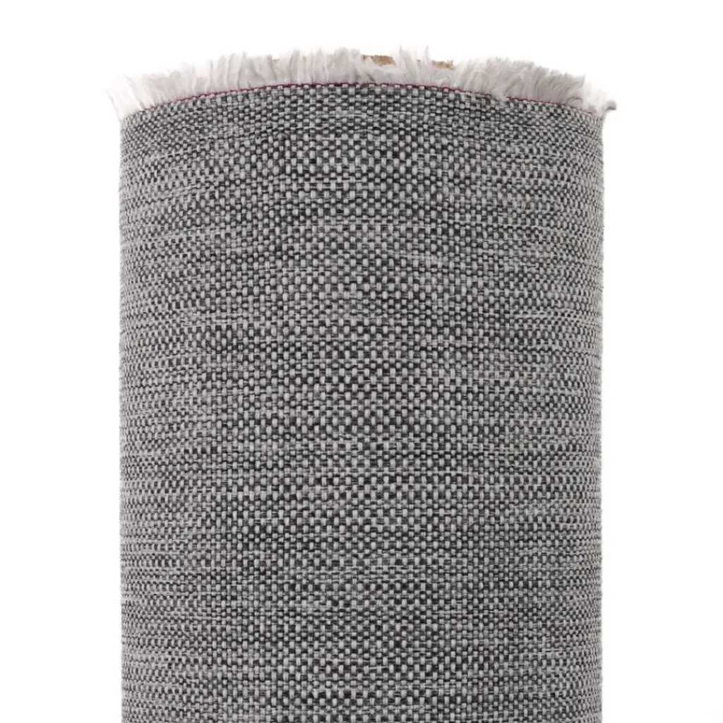 Nordisk Textil Enfärgade Möbeltyger|Omega Grå - Slitstarkt och vävt möbeltyg med melerad struktur