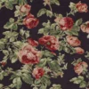 Arvidssons textil Blommiga Möbeltyger|Mönstrade Möbeltyger|Orlenas svart möbeltyg