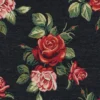 Arvidssons textil Blommiga Möbeltyger|Mönstrade Möbeltyger|Otis svart jacquard