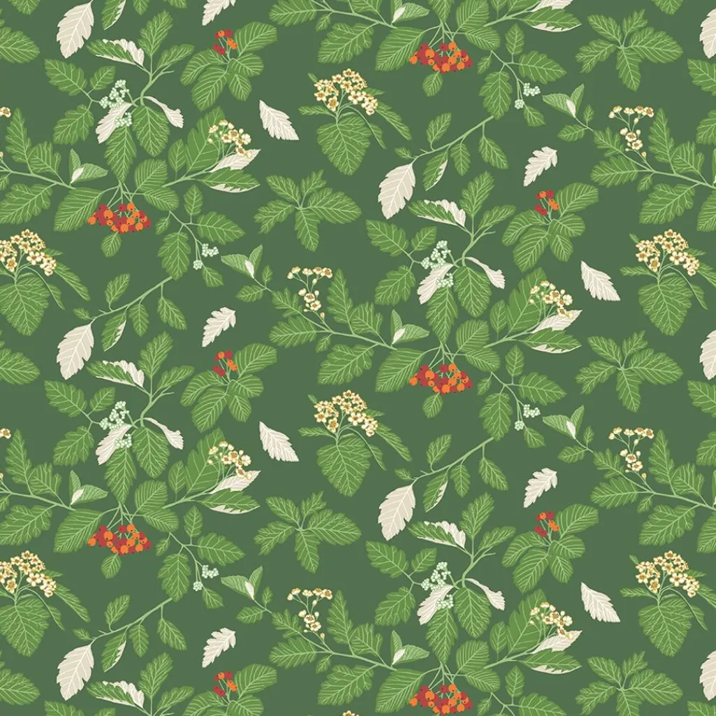 Arvidssons textil Juldukar|Bordsduk|Oxel grön bordsduk