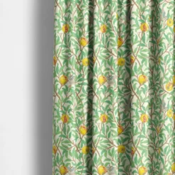 Nordisk Textil Arts & Crafts Tyger|Gardintyger Mönstrade|Paradisträd tyg - Frodiga grenar, frukt och fåglar
