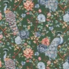 Nordisk Textil Mönstrade Möbeltyger|Peacock garden grön gobeläng
