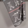 Arvidssons textil Babyfiltar|Ullplädar|Pippi grå barnfilt i merinoull med Pippi Långstrump