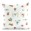 Arvidssons textil Mönstrade Kuddfodral|Pippi på cirkus – Kuddfodral Offwhite