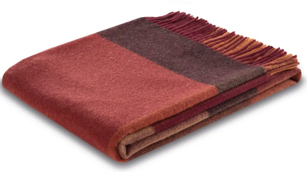 Biederlack Ullplädar|Pleasant ruby ullpläd
