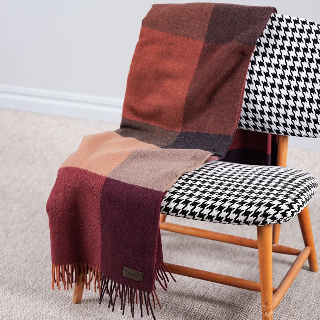 Biederlack Ullplädar|Pleasant ruby ullpläd