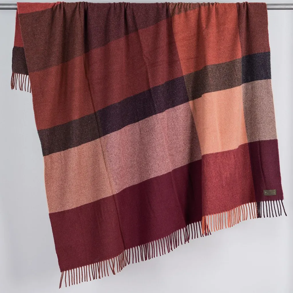 Biederlack Ullplädar|Pleasant ruby ullpläd