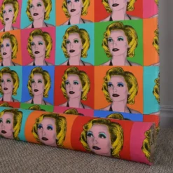 Gardintyger Mönstrade|Pop art woman tyg