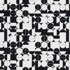 Nordisk Textil Mönstrade Möbeltyger|Pop vit-svart gobelängtyg