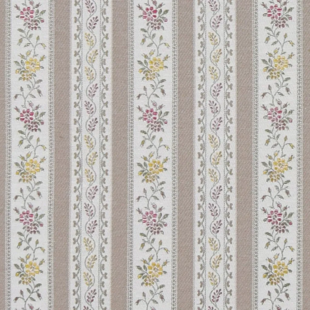 Nordisk Textil Randiga Möbeltyger|Mönstrade Möbeltyger|Portugal beige randigt stiltyg för möbelklädsel