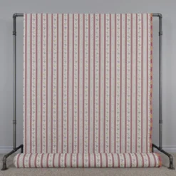 Nordisk Textil Randiga Möbeltyger|Mönstrade Möbeltyger|Portugal rosa randigt stiltyg för möbelklädsel