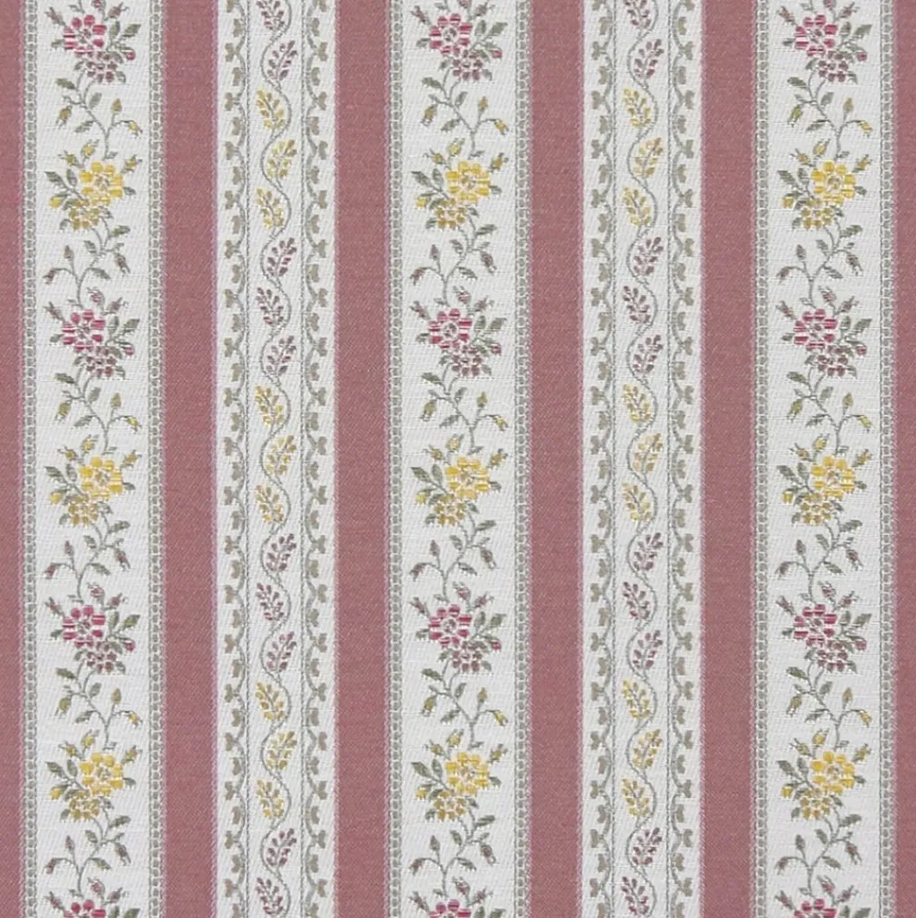 Nordisk Textil Randiga Möbeltyger|Mönstrade Möbeltyger|Portugal rosa randigt stiltyg för möbelklädsel