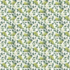Arvidssons textil Gardintyger Mönstrade|Arvidssons Textil|Äppellycka grön tyg