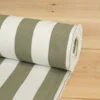 Nordisk Textil Randiga Möbeltyger|Rutor & Ränder|Preston vit och grönt bredrandigt tyg