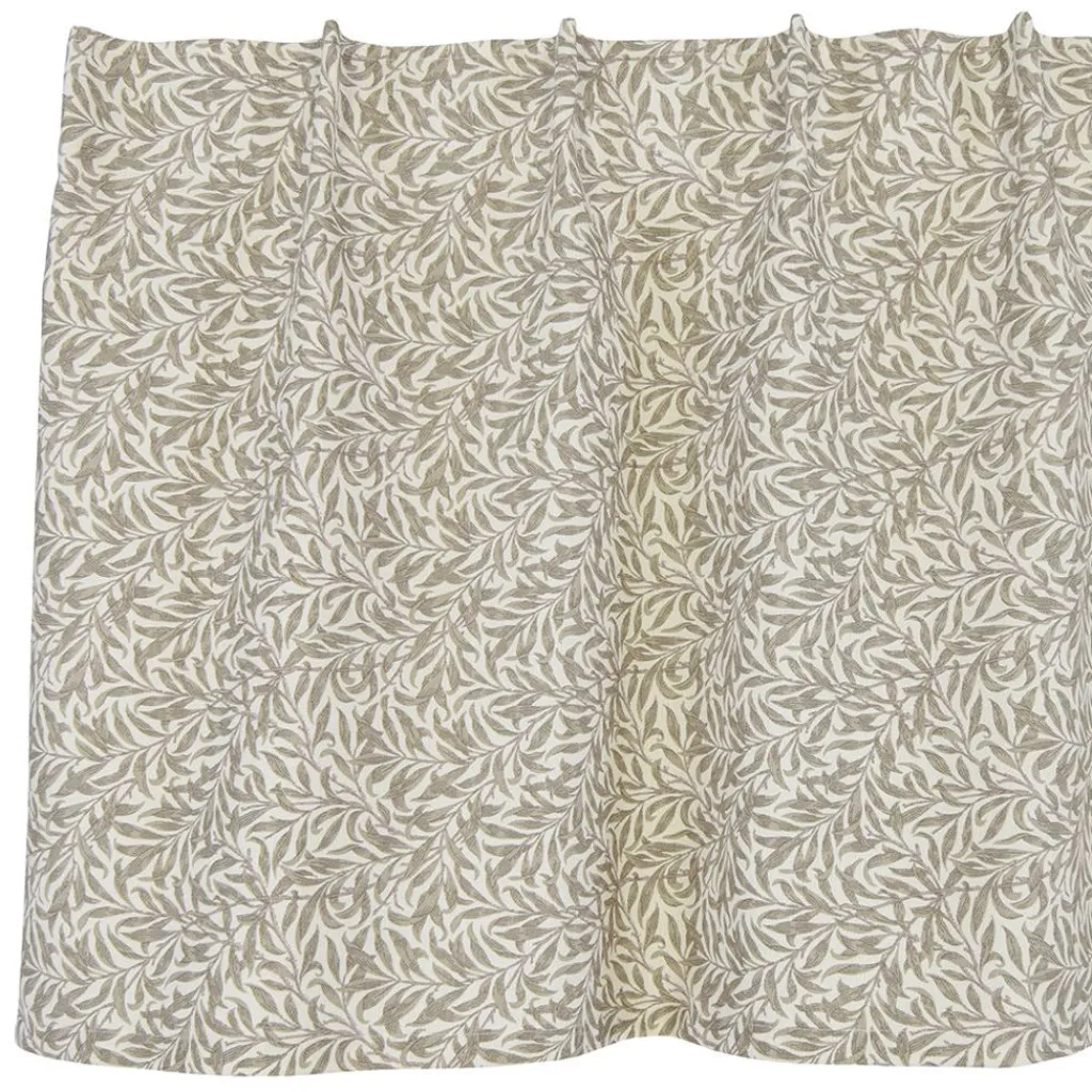 Jakobsdals Gardinkappor Mönstrade|Ramas beige gardinkappa metervara med kvistar och blad