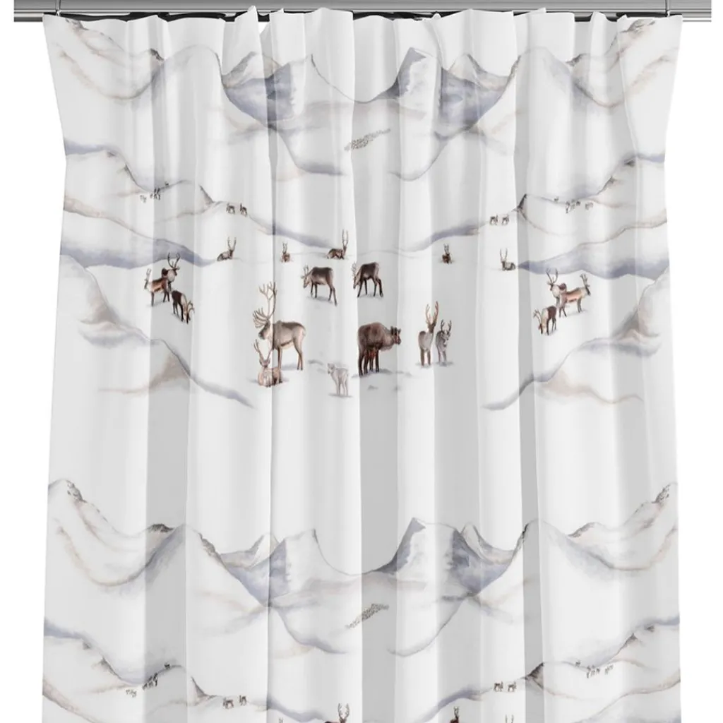 Arvidssons textil Gardiner Mönstrade|Julgardiner|Renfjället gardiner