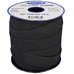 Resårband|Resår 20mm svart