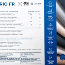 Nordisk Textil Enfärgade Fuskskinn|RIO Petrol Fuskskinn | Certifierad, Slitstarkt & lättskött