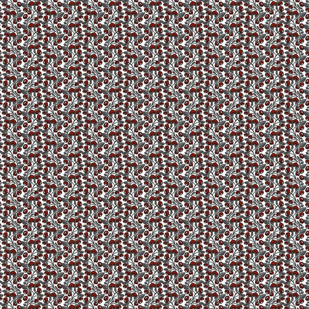 Arvidssons textil Arvidssons Textil|Ris röd-grå tyg