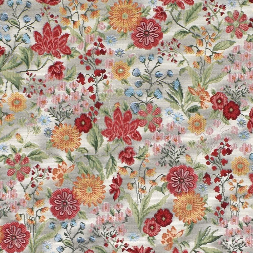 Arvidssons textil Blommiga Möbeltyger|Mönstrade Möbeltyger|Romantic offwhite jacquard