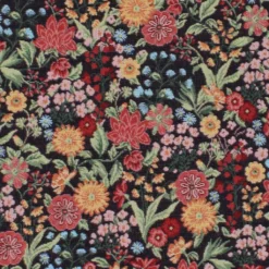 Arvidssons textil Blommiga Möbeltyger|Mönstrade Möbeltyger|Romantic svart jacquard