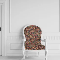 Arvidssons textil Blommiga Möbeltyger|Mönstrade Möbeltyger|Romantic svart jacquard