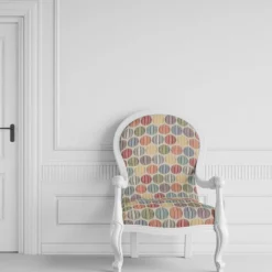 Nordisk Textil Mönstrade Möbeltyger|Roswalt natur möbeltyg