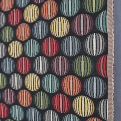 Nordisk Textil Mönstrade Möbeltyger|Roswalt svart möbeltyg