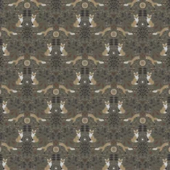 Arvidssons textil Gardintyger Mönstrade|Arvidssons Textil|Rävstigen khaki tyg
