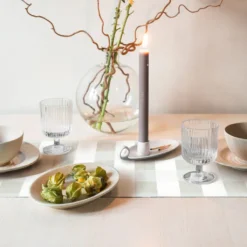 Ekelund Bordslöpare|Ekelund Löpare|Schack beige löpare 35X110 - s Linneväveri