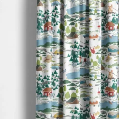 Arvidssons textil Gardiner Mönstrade|Semester vit gardiner – sommar och camping