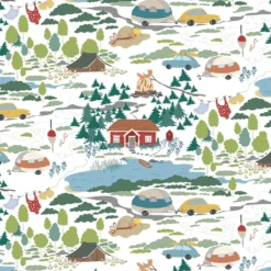 Arvidssons textil Gardintyger Mönstrade|Arvidssons Textil|Semester vit tyg – sommar och camping