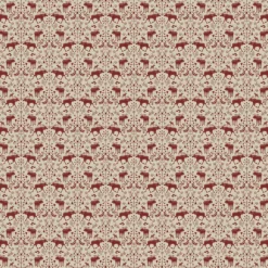 Arvidssons textil Gardintyger Mönstrade|Arvidssons Textil|Skogens Konung culla röd - tyg