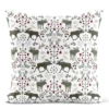 Arvidssons textil Mönstrade Kuddfodral|Skogens konung khakigrön kuddfodral