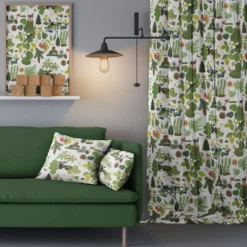 Arvidssons textil Gardintyger Mönstrade|Arvidssons Textil|Skogsliv tyg