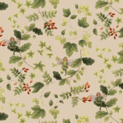 Arvidssons textil Gardintyger Mönstrade|Arvidssons Textil|Skogsälvan beige tyg