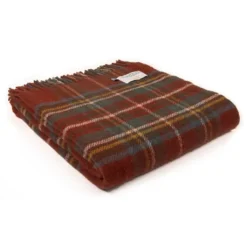 Tweedmill textiles Ullplädar|Skotskrutig ullpläd Antique Royal Stewart - 100% Ull, 150x183 cm