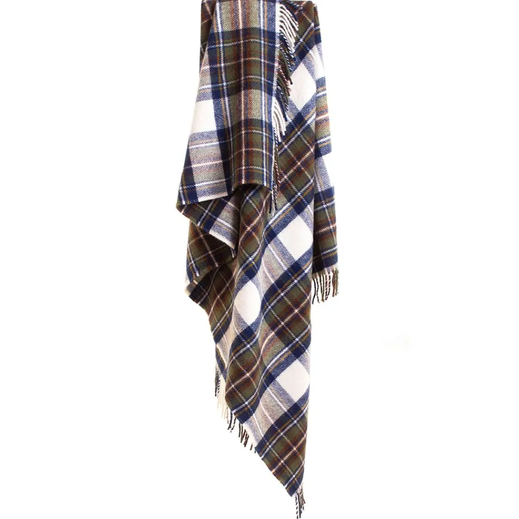 Tweedmill textiles Ullplädar|Skotskrutig ullpläd Muted Blue Dress Stewart, 100% Ull, 150x183 cm