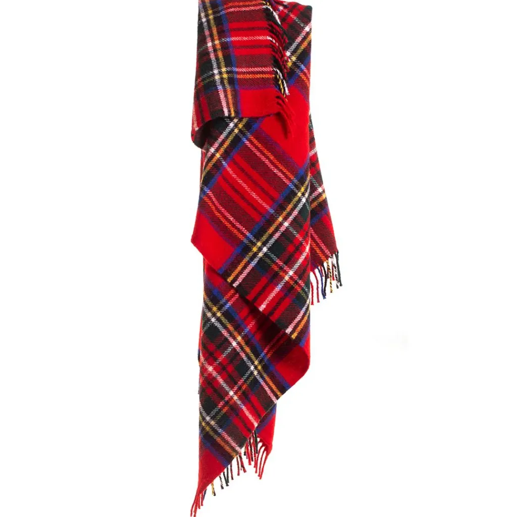 Tweedmill textiles Ullplädar|Skotskrutig ullpläd Royal Stewart, 100% Ull, 150x183 cm