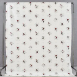 Arvidssons textil Gardintyger Mönstrade|Arvidssons Textil|Snöflingan mini vit tyg