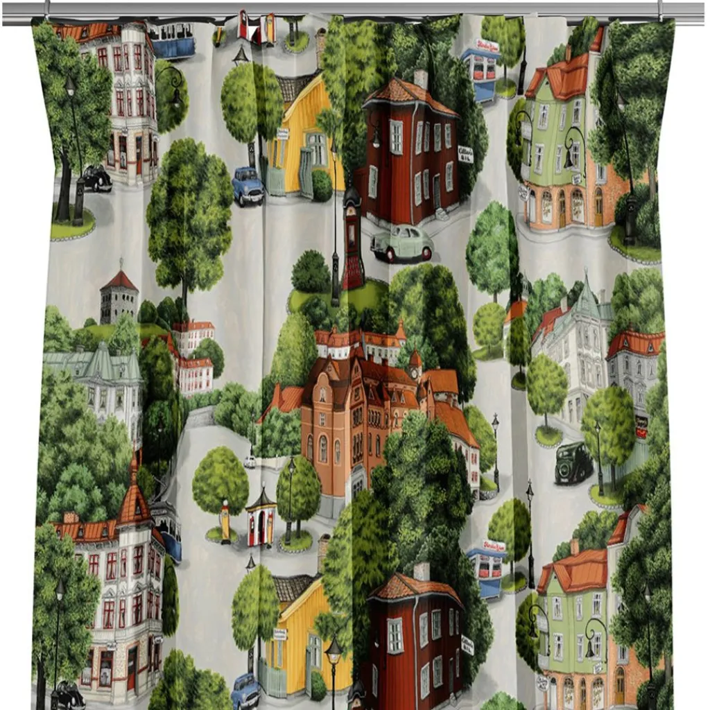 Arvidssons textil Gardiner Mönstrade|Sommarstad gardiner