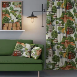 Arvidssons textil Gardiner Mönstrade|Sommarstad gardiner