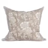 Fondaco Mönstrade Kuddfodral|Sonia beige blommigt kuddfodral i bomull 48x48cm