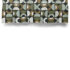Arvidssons textil Gardinkappor Mönstrade|Spiraldans grön gardinkappa metervara