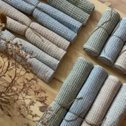 Bordslöpare|Sten recycle sand 15x140cm smal bordslöpare